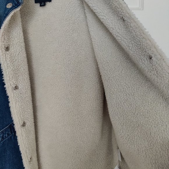 JCrew Sherpa Denim Jacket - Picture 4 of 11